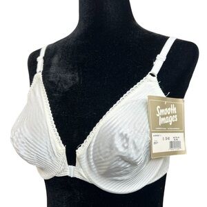 Vintage 80s Warners Canada Smooth Images ivory underwire front closure bra 36B